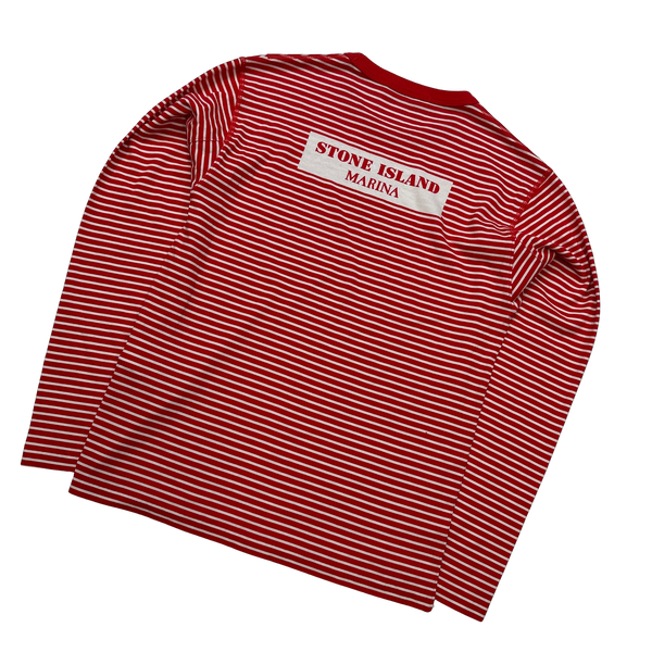 Stone Island 2019 Striped Marina Longsleeve Top - Small