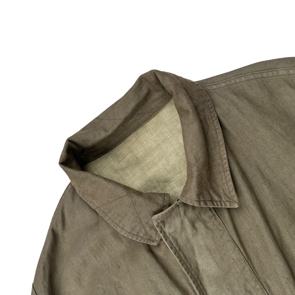 Stone Island 1998 Vintage Lino Flax Reversible Jacket - XXL