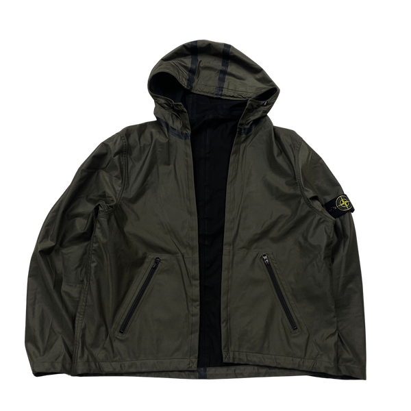 Stone Island 2008 Black Thick Wool Knit Nylon Liner 3 in 1 Jacket - 3XL