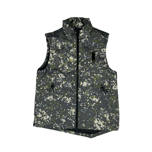 A Cold Wall Down Filled Abstract Patterned Gilet Coat - Small