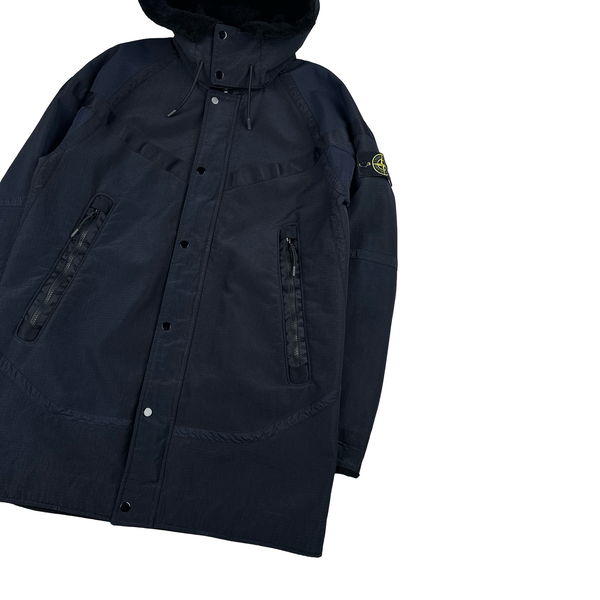 Stone Island x Nike Jacquard 2016 Grid On Wool Fur Windrunner Jacket - Large