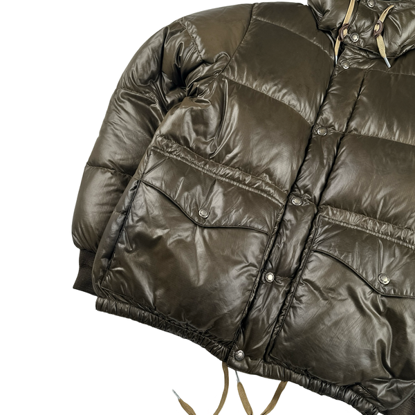 Ralph Lauren Brown Down Filled Hooded Puffer Jacket - Small