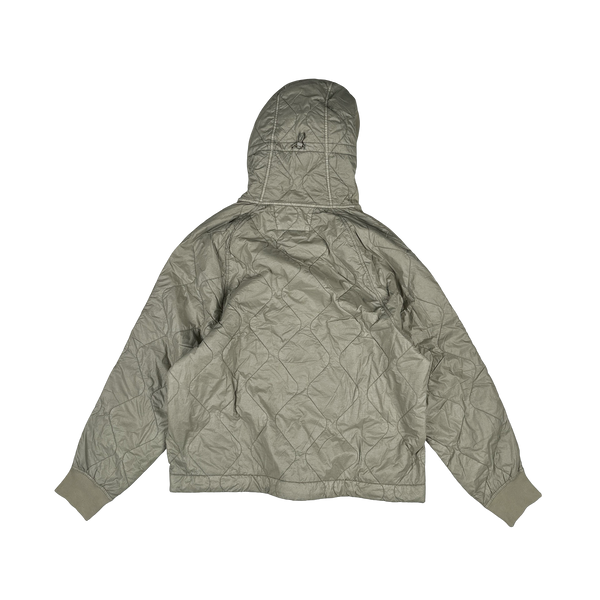 CP Company Beige Quilted Lens Viewer Zip Up Jacket - XL