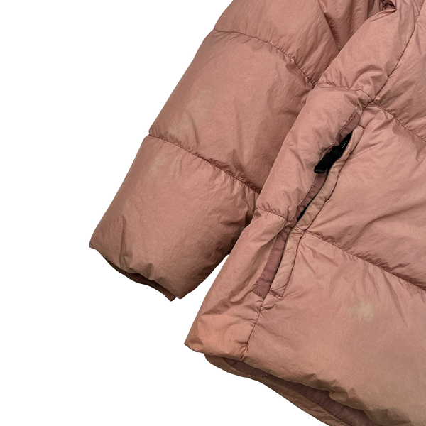 Stone Island 2016 Pink Crinkle Reps Down Puffer Jacket - 3XL
