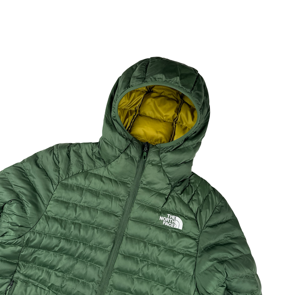 North Face Circular Design Green Down Filled Puffer Jacket - Small