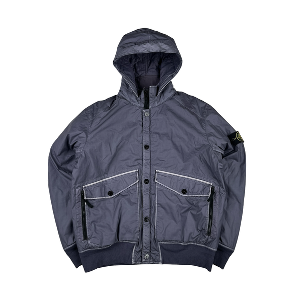 Stone Island 2015 Lavender Purple Mussola Gommata Quilted Jacket - XXL