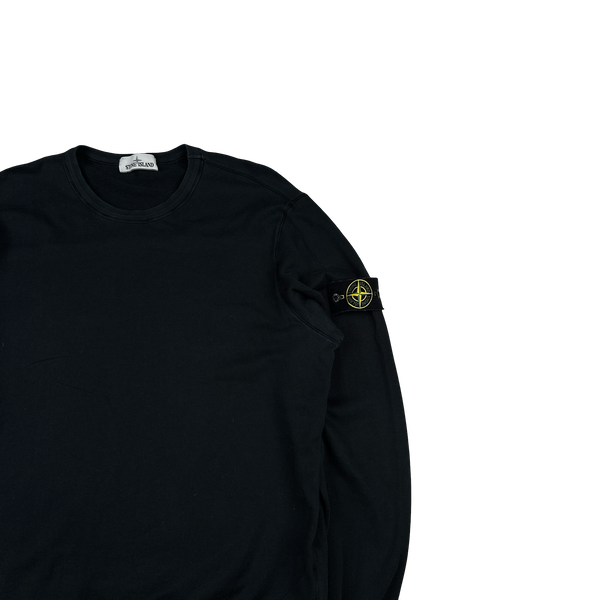 Stone Island 2017 Black Cotton Pullover Crewneck Jumper - XXL