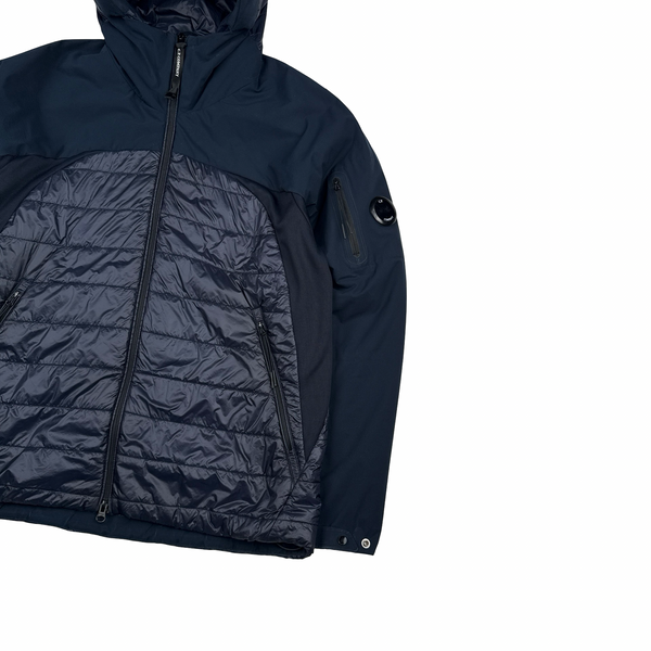 CP Company Navy Padded Pro Tek Lens View Jacket - XL