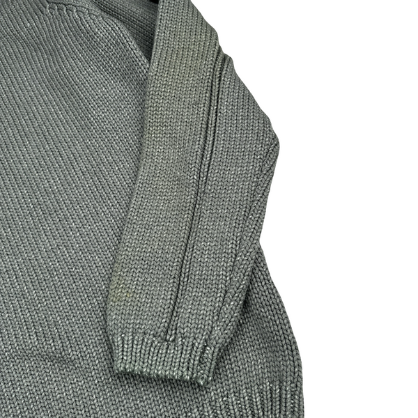 Stone Island AW/2001 Heavyweight Wool Knit Quarter Zip Jumper - XXL