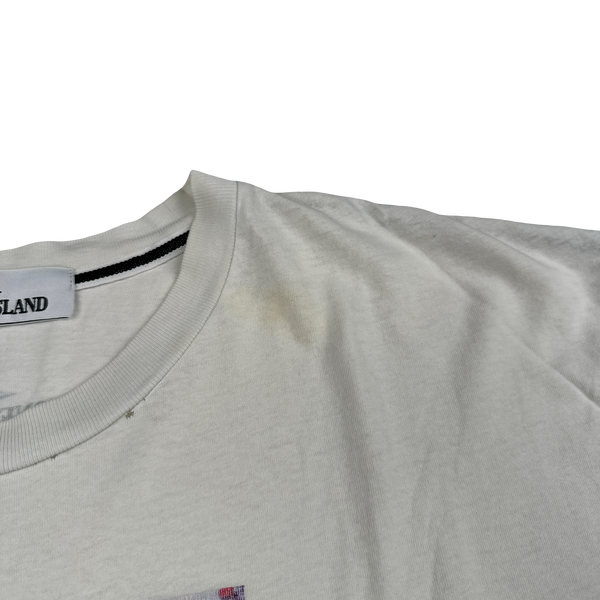 Stone Island 2017 White Graphic T Shirt - XL