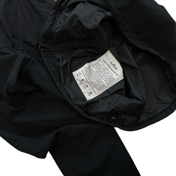 Stone Island Navy Skin Touch Nylon Hooded Jacket - Medium