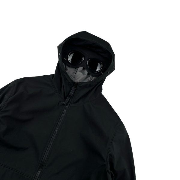 CP Company Black Lightweight Goggle Soft Shell Jacket - XL