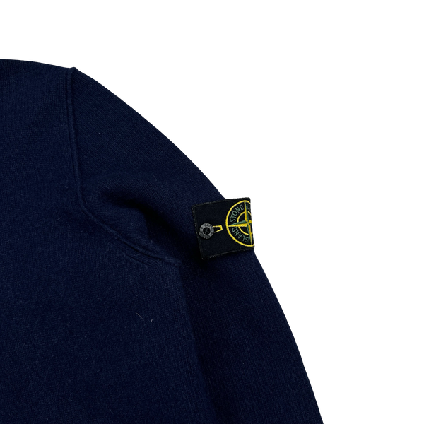 Stone Island 2016  Navy Wool Pullover Jumper - Medium