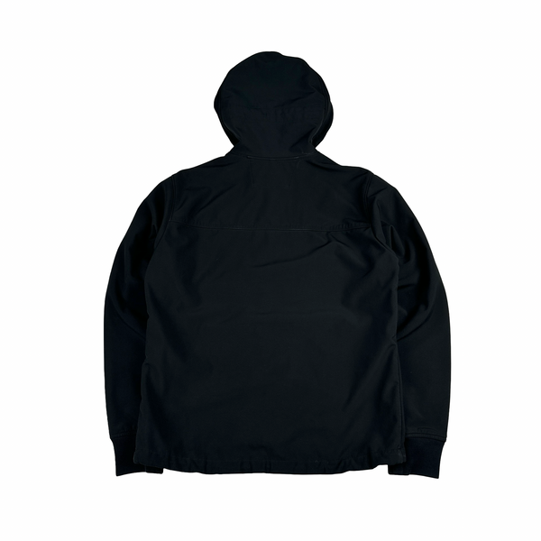 CP Company Fleece Lined Black Soft Shell Zipped Jacket - Large