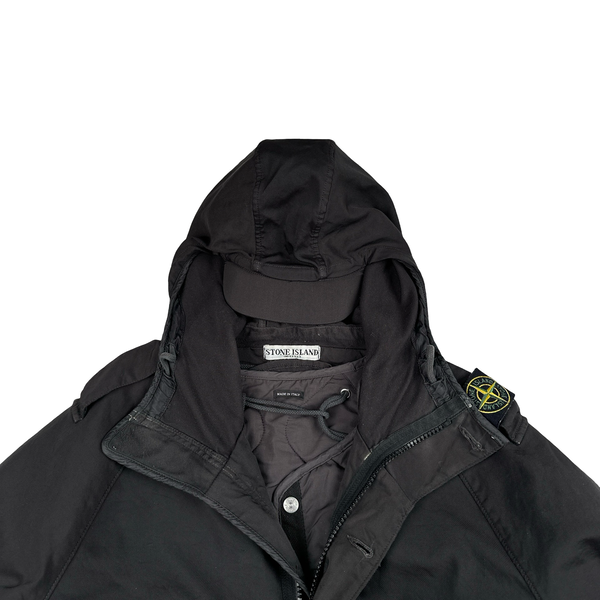 Stone Island 2006 Vintage Dutch Rope Lined Peaked Hood Multi Pocket Jacket - XL