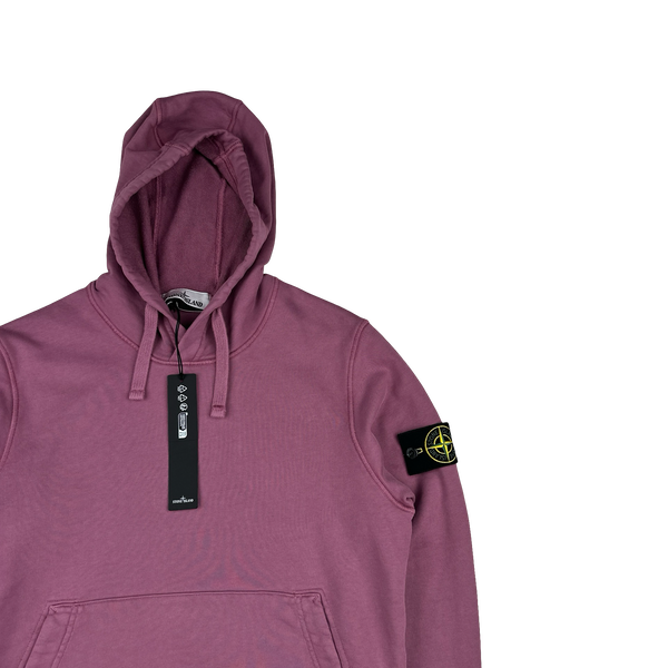 Stone Island 2024 Pink Hooded Sweatshirt - Small