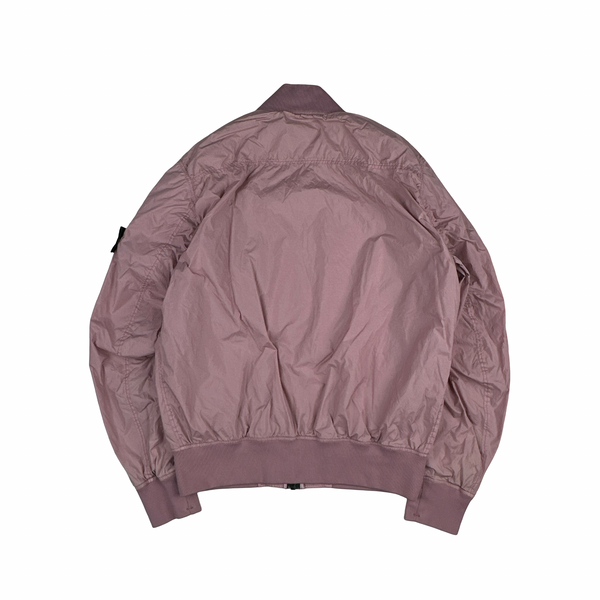 Stone Island 2017 Pink Garment Dyed Crinkle Reps Jacket - Medium