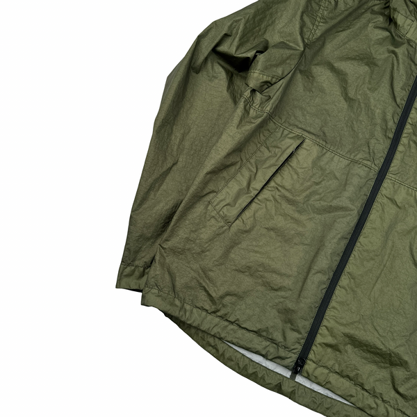 Stone Island Green Membrana 3L TC Hooded Jacket - Medium