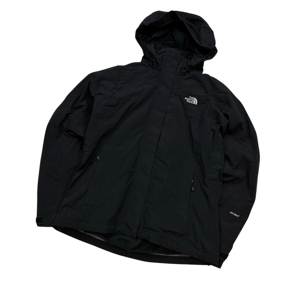 North Face 2 In 1 Black Hyvent Jacket - Small