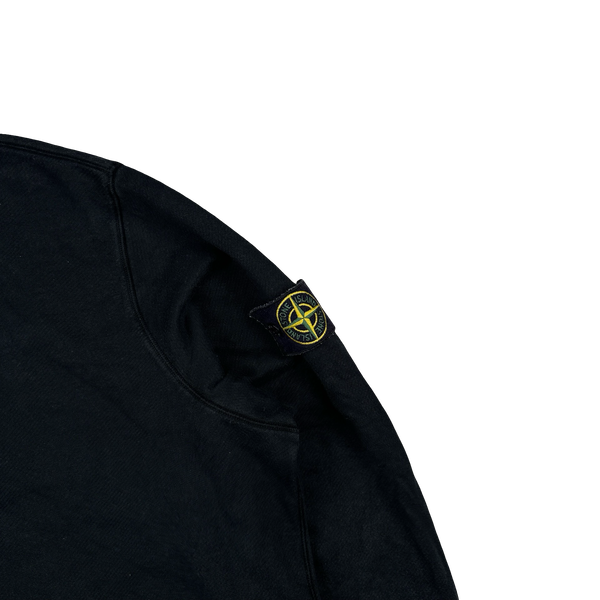 Stone Island 2014 Black Cotton Quarter Zip Jumper - 3XL