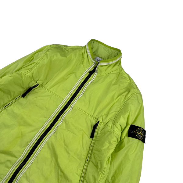 Stone Island 2019 Green Crinkle Reps Padded Jacket - XL