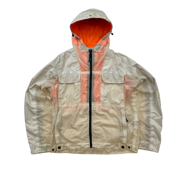Stone Island 2016 Marina Reflective Spellout Mesh Dual Layer Jacket - Medium