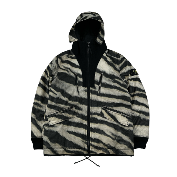 Stone Island 2018 White Tiger Camo 50 Fili Primaloft Jacket  - Medium