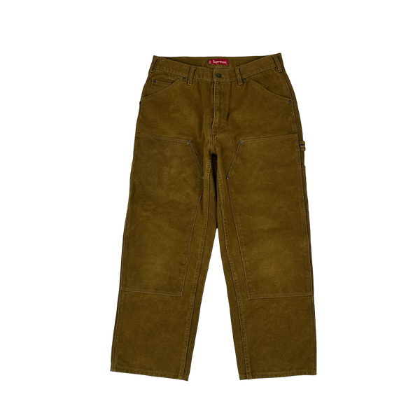 Supreme Sepia Brown Double Knee Carpenter Cargo Trousers - 32