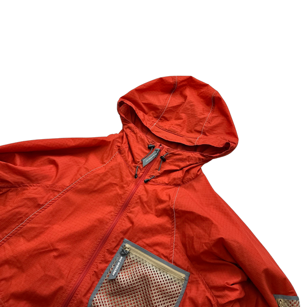 And Wander Red Ripstop Waterproof Jacket - XL