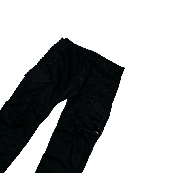 CP Company Black Ergonomic Fit Cargo Trousers - XXL