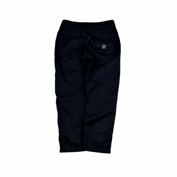 Stone Island 2023 Black Regular Fit Trousers - 34"