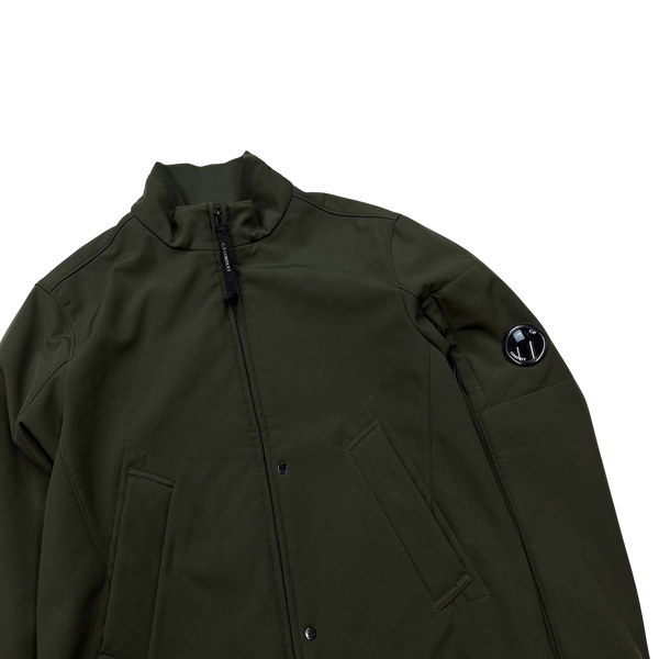 CP Company Green Soft Shell Bomber Jacket - Small