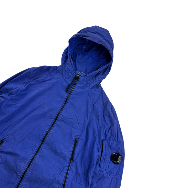 CP Company 50 Fili Blue Hooded Jacket - Large