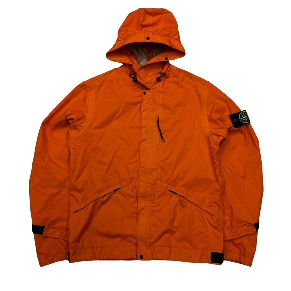 Stone Island 2016 Orange Garment Dyed Performance Tela Jacket - Small