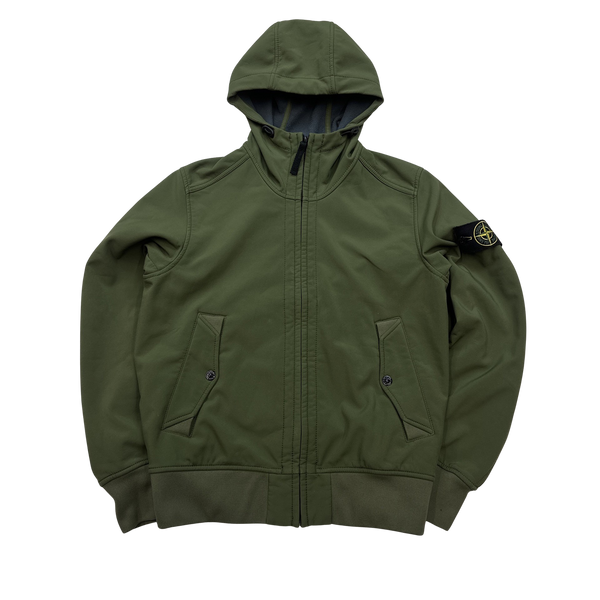 Stone Island 2014 Khaki Soft Shell R Jacket - Small