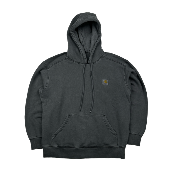 Carhartt Vista Grey Thick Cotton Patch Hoodie - Medium