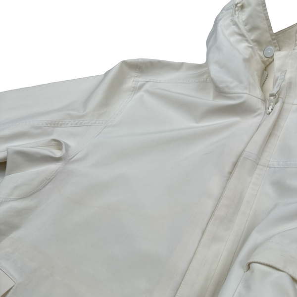 Stone Island 2018 White Tank Shield Multi Layer Ghost Piece Jacket - XL