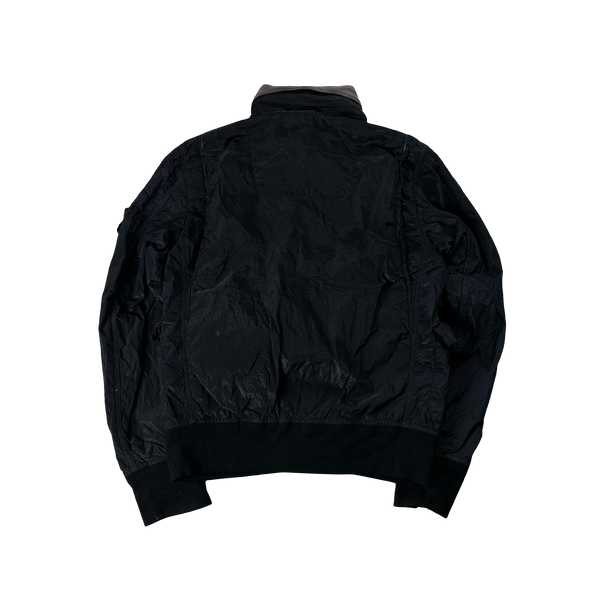 Vintage 1980s Stone Island Leather Jacket Outer Mens Size XL