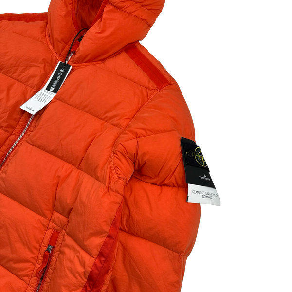 Stone Island 2023 Orange Seamless Tunnel Nylon Down TC - XXL