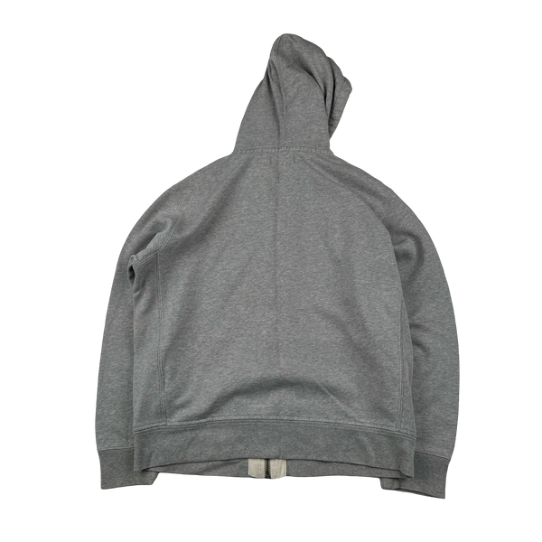 Ralph Lauren Heather Grey Zipped Hoodie - Large