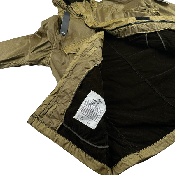 Stone Island 2018 Brown Lamy Flock Multipocket Jacket - Large