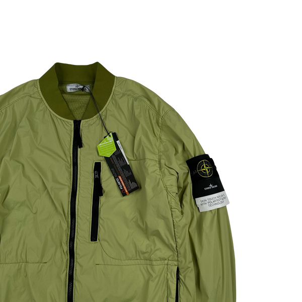Stone Island 2022 Lime Nylon Skin Touch TC Polartec Jacket - XXL