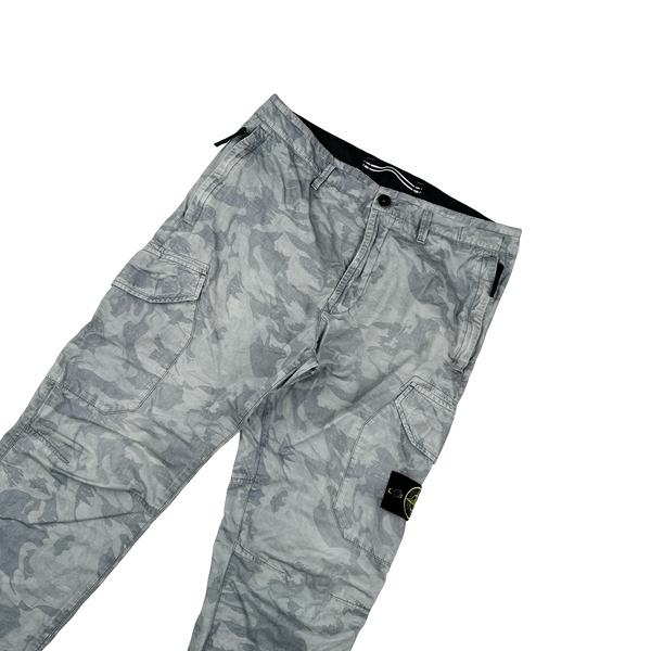 Stone Island 2020 Big Loom Camo RE T Cargo Trousers - 31"