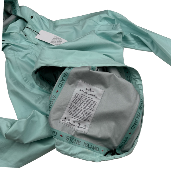 Stone Island 2021 Mint Jacquard Marina 3L Jacket - Large