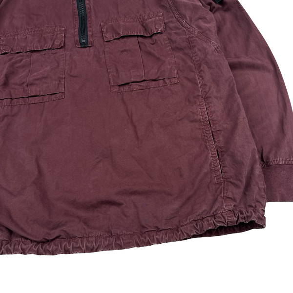 Stone Island 2020 Maroon Smock Pullover Overshirt - Medium
