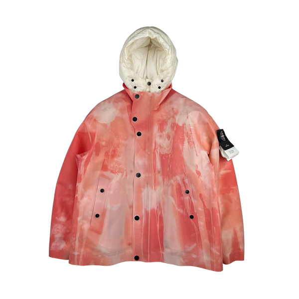 Stone Island 2023 Plaster Special Process Poly Strata Down Lined Ice Jacket- Large