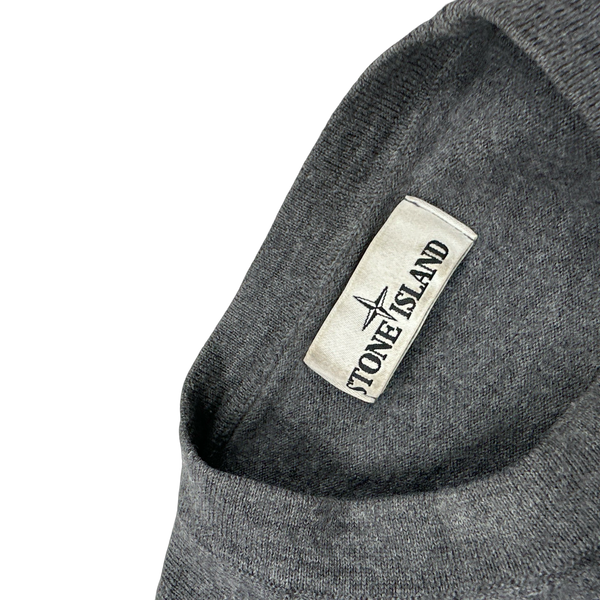 Stone Island 2020 Grey Merino Wool Crewneck Jumper - Small