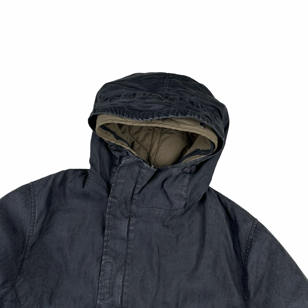 Stone Island 2006 Vintage Lino Flax Quilted Dutch Rope Jacket - XL
