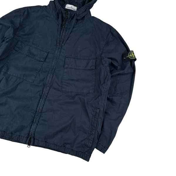 Stone Island 2024 Navy Supima Cotton Twill Stretch TC Jacket - XL