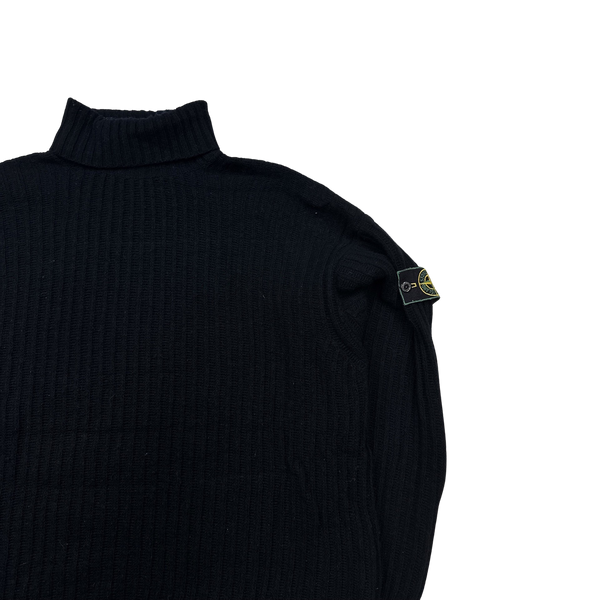 Stone Island Vintage Early 90's Pullover Wool Jumper - XXL